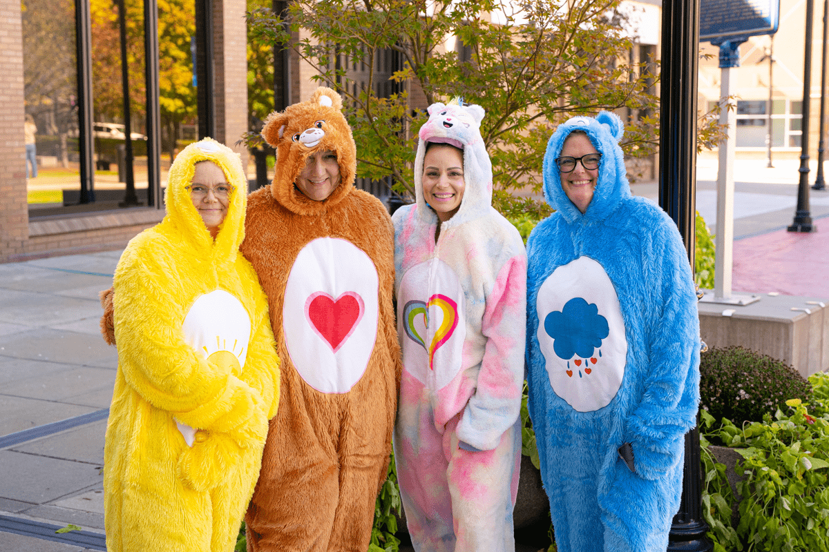 Keep employees dressed in their halloween gear to celebrate the holiday.