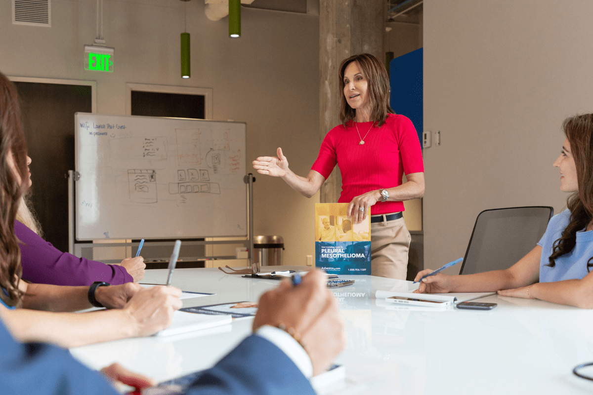 Karen leading a meeting