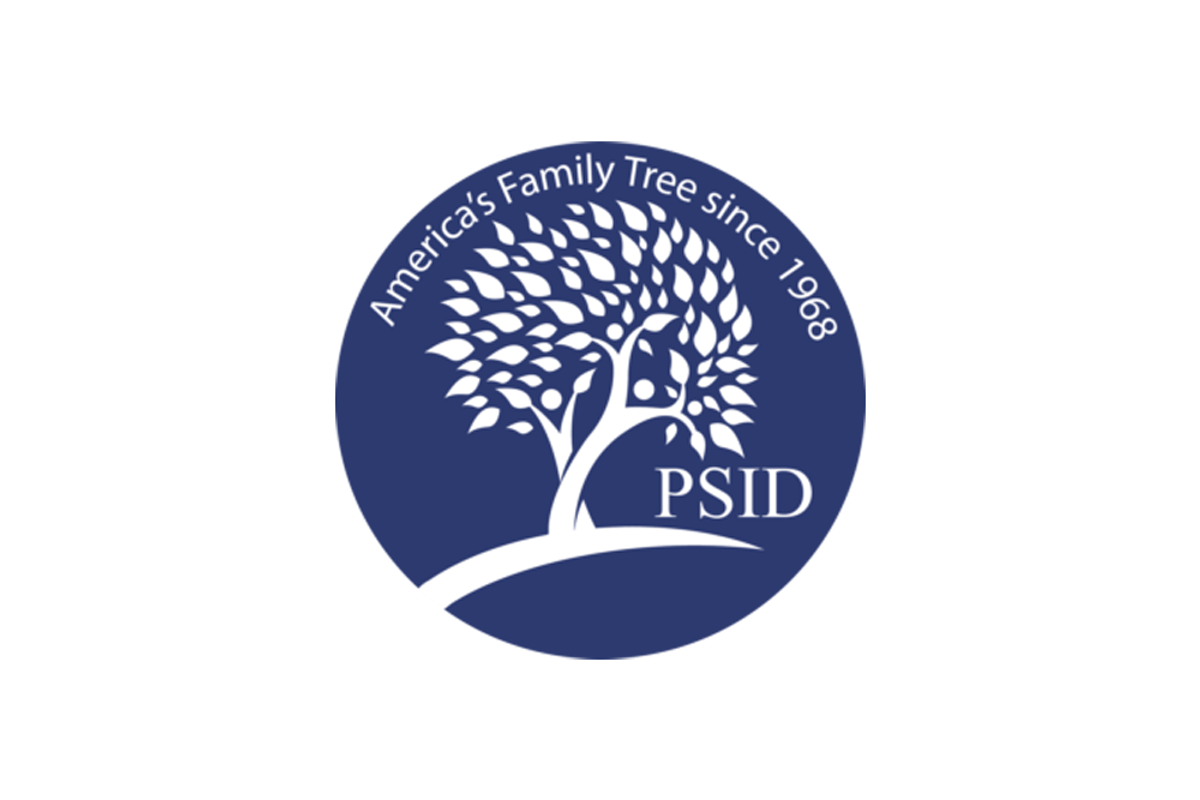 a stylized tree with the words "America's family tree since 1968 PSID" around it on a blank background