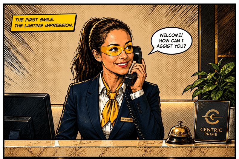 Receptionist image