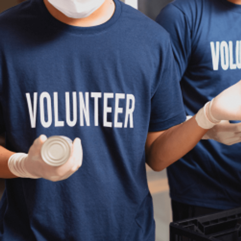 Person Volunteering