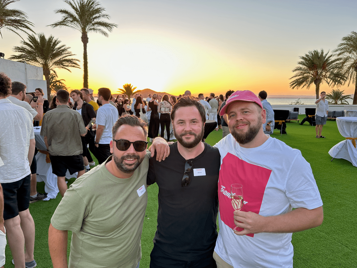 Jimmy, Robin, and Guy in La Manga