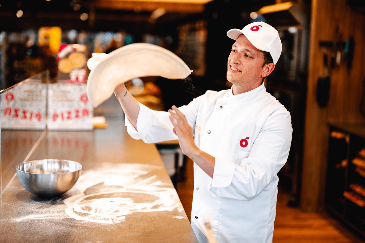 Pizza maken Group Bruno