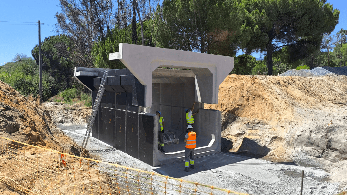 Colaboradores Sirolis em obras com materiais em betão Sirolis