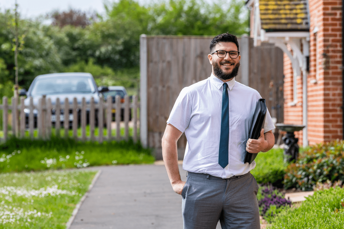 Housing Officer visiting tenants