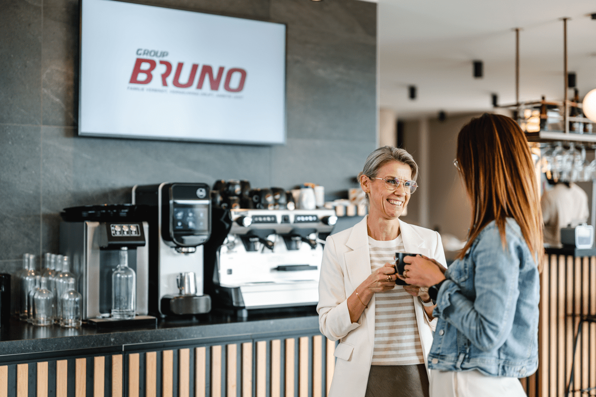 Koffiecorner hoofdkantoor sfeer