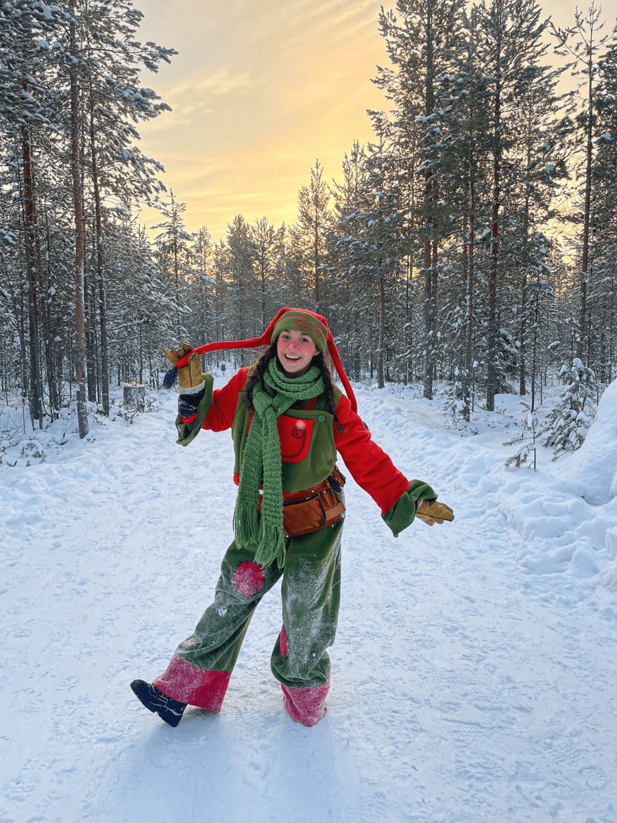 Santa's Helper at the Santa Claus Secret Forest Joulukka. 