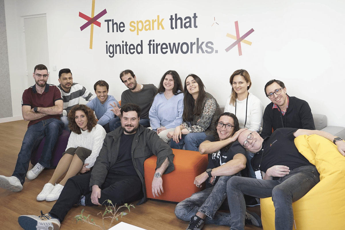 Group photo of SD Worx Software develops team