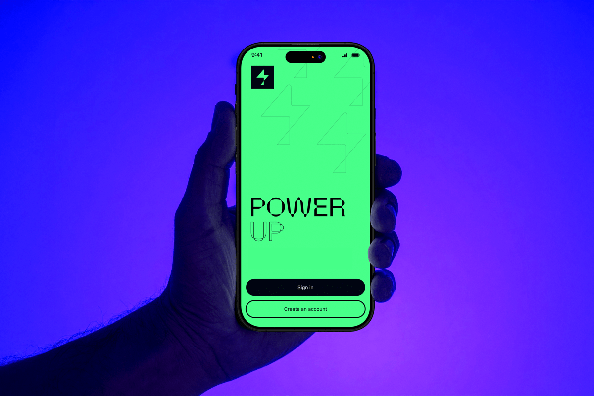 Hand holding phone