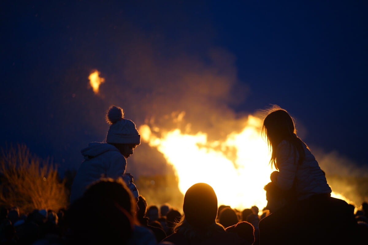 silhouette of people during sunset