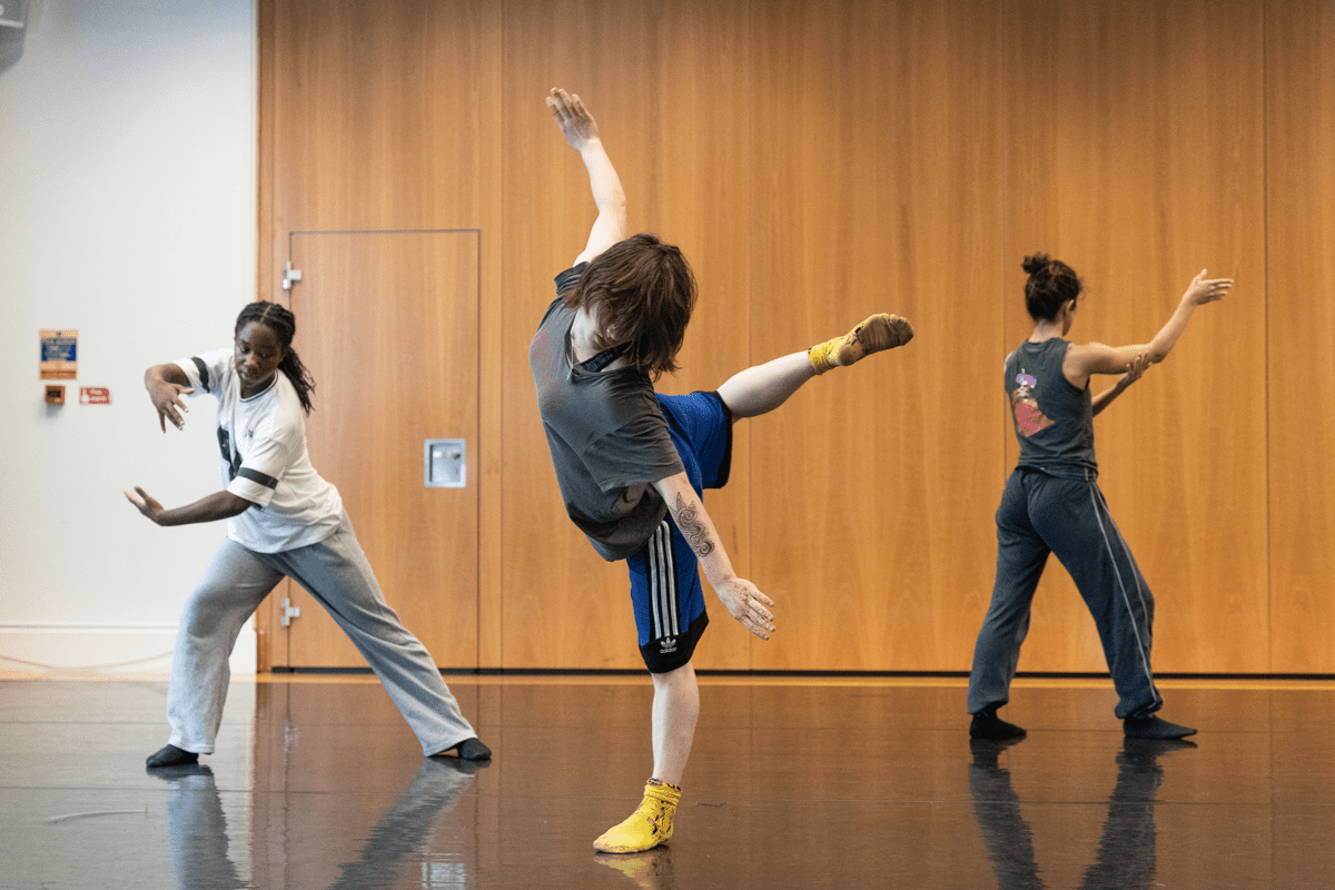 CAT Students dancing in a studio