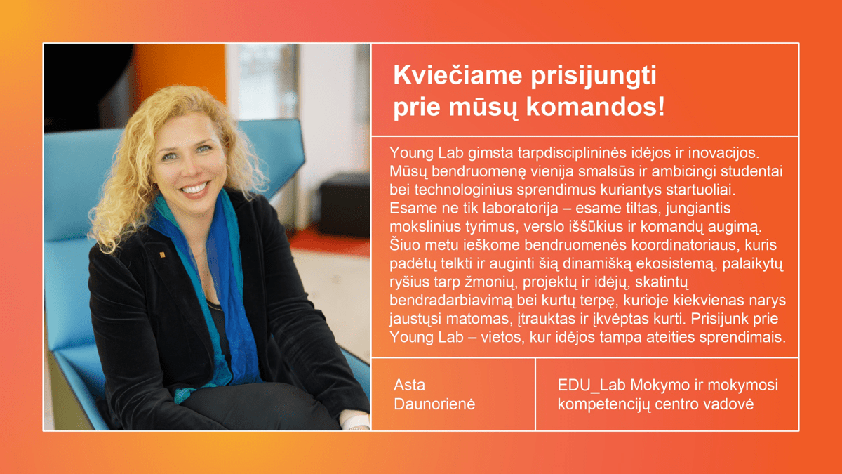 Asta Daunorienė EDU_Lab Mokymo ir mokymosi kompetencijų centro vadovė