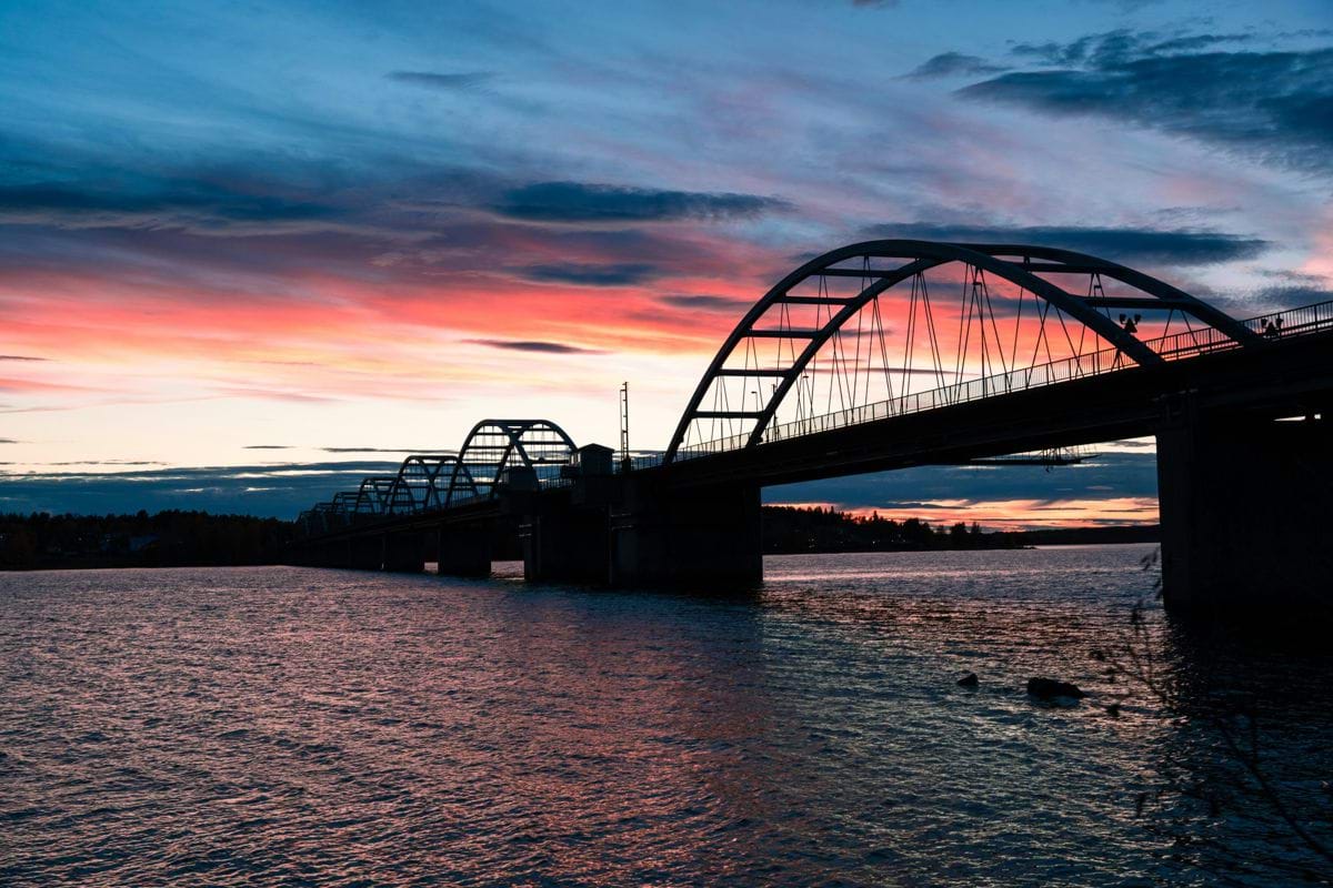 a bridge over a body of water