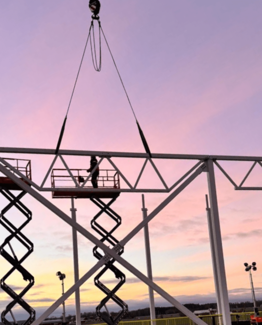 Summer at Nordec project site