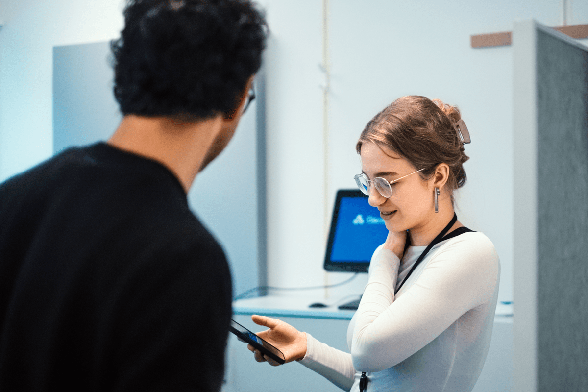 App testing and conversation