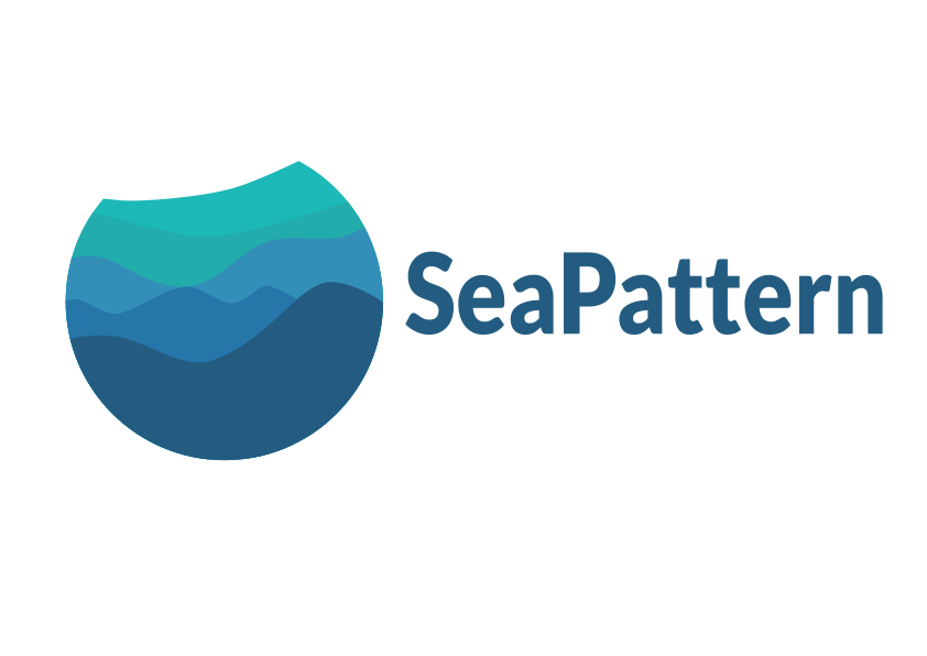 Seapattern Logo-with name blue text.svg