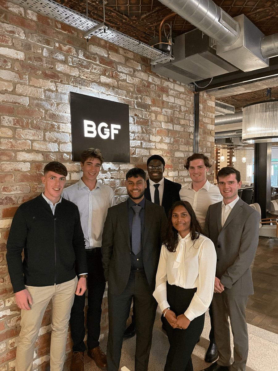 2023 cohort of BGF graduates at our London office