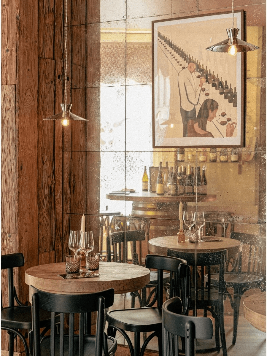 Intérieur du bar à vin 75cl