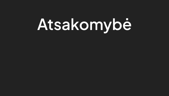 vertybes atsakomybe