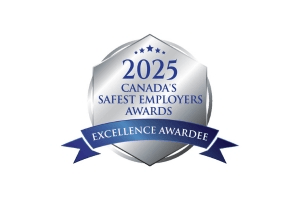 Canada’s Safest Employers Award logo recognizing KCB’s excellence.