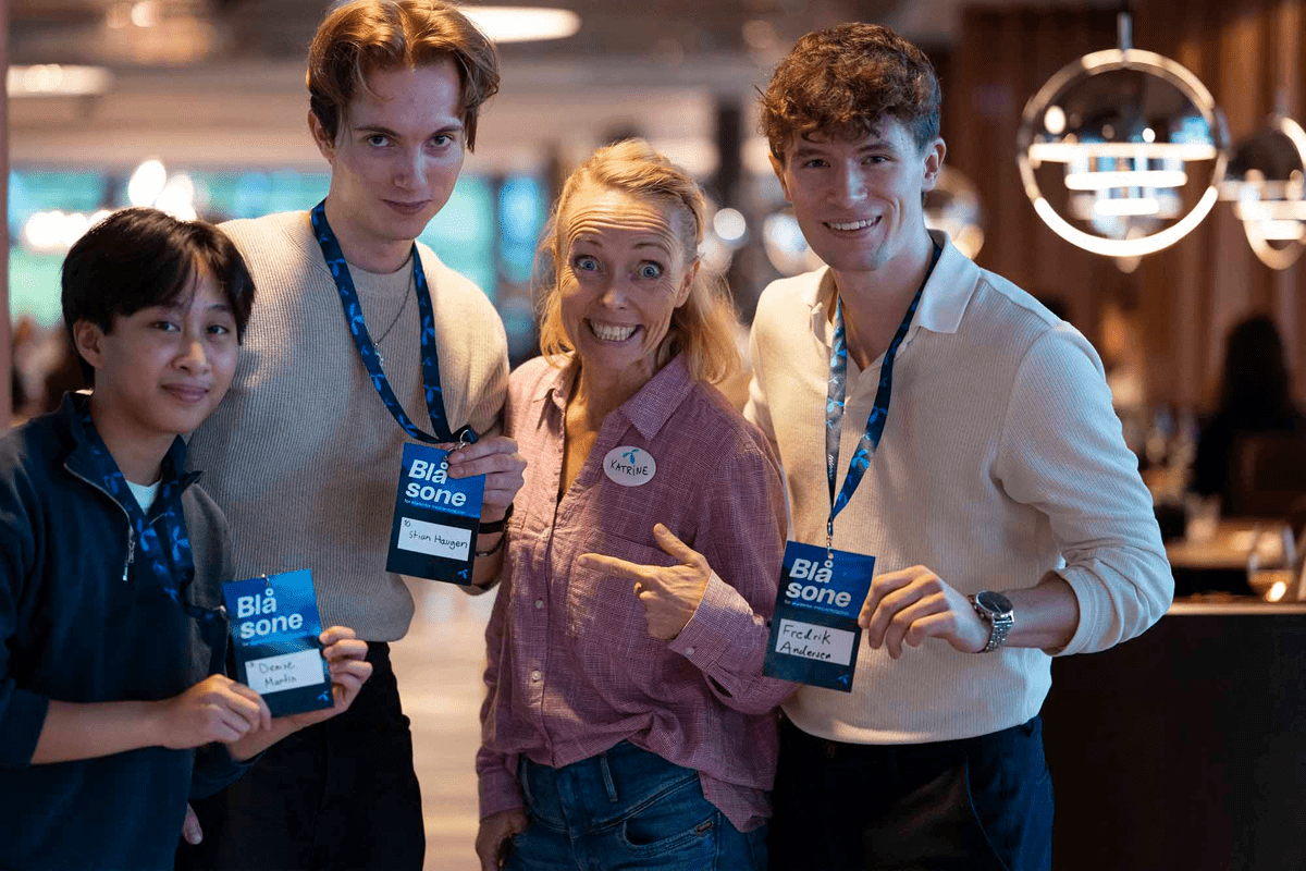 Studenter på Blå sone 2025