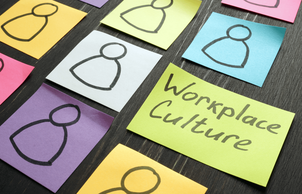 Image showing sticky notes with 'Workplace Culture'