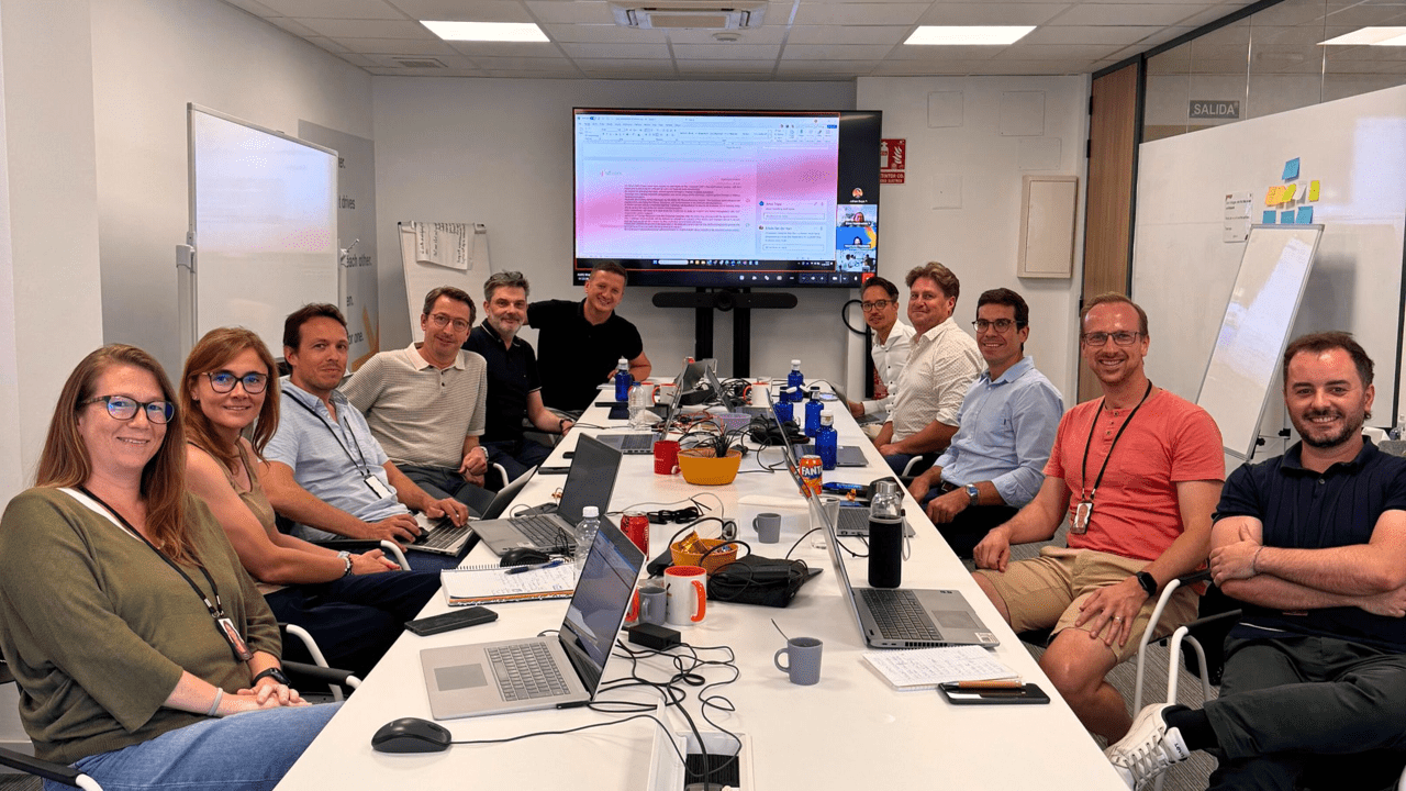 SAP team outside office