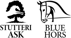 Stutteri Ask og Blue Hors virksomhedslogo