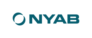 Yrityksen NYAB logo