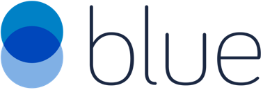 Blue company logo