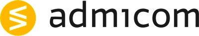 Yrityksen Admicom logo