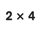 Logo for 2 X 4