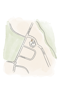 Map to Elizabeth Scarlett HQ
