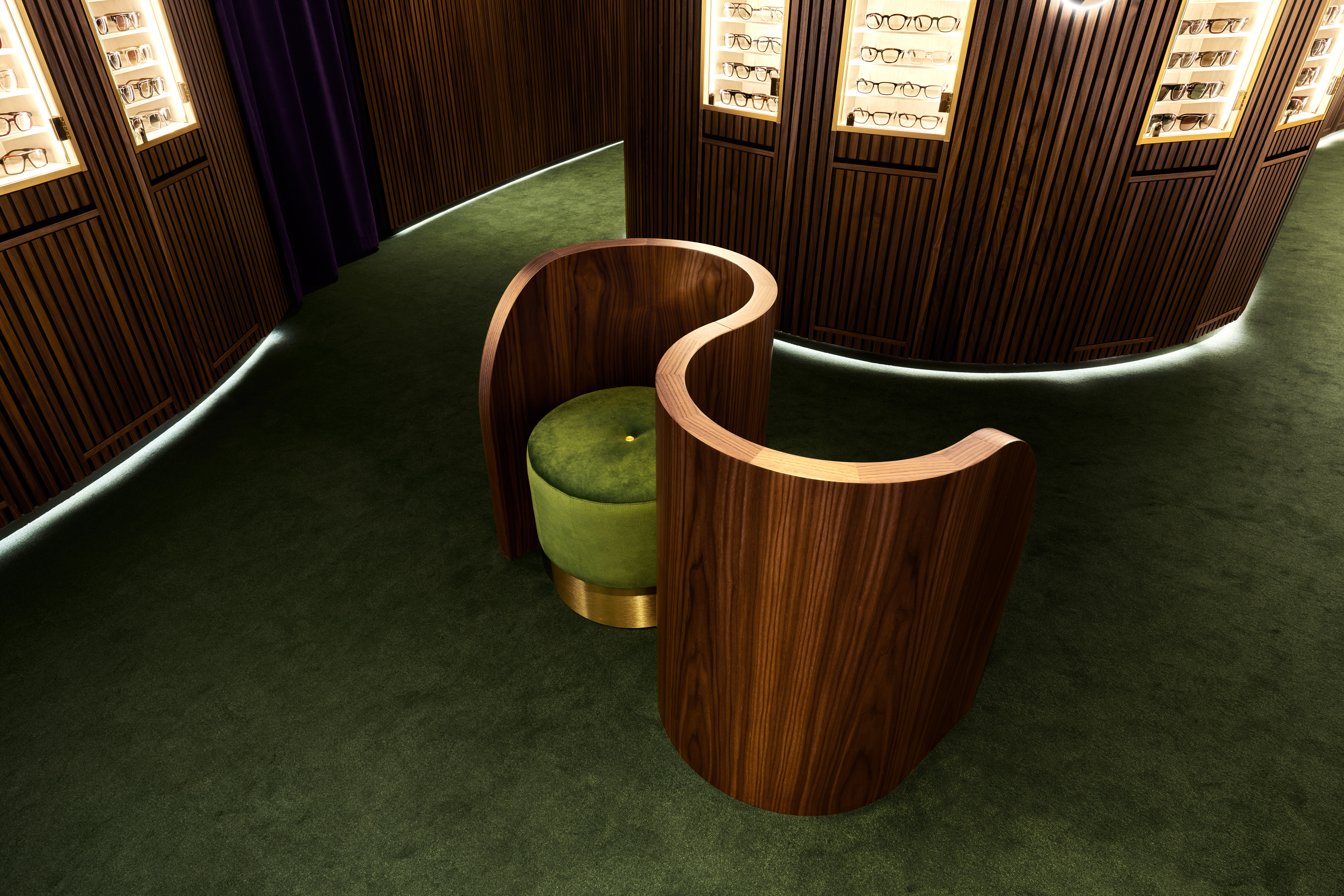 Inredning från NK Eyewear i Stockholm