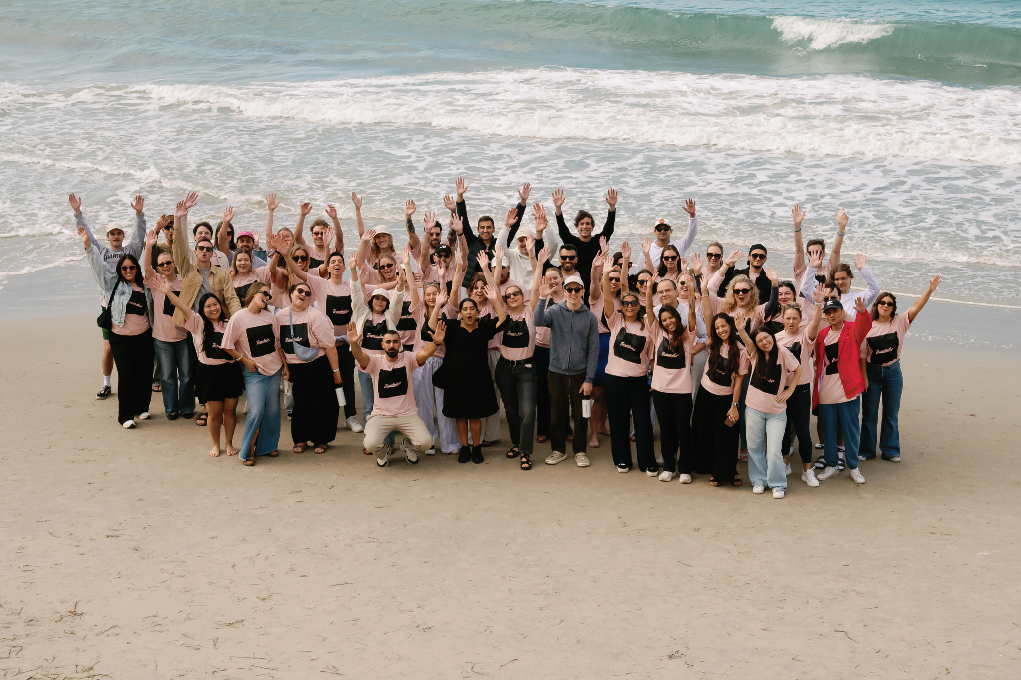 Group of people on a beach