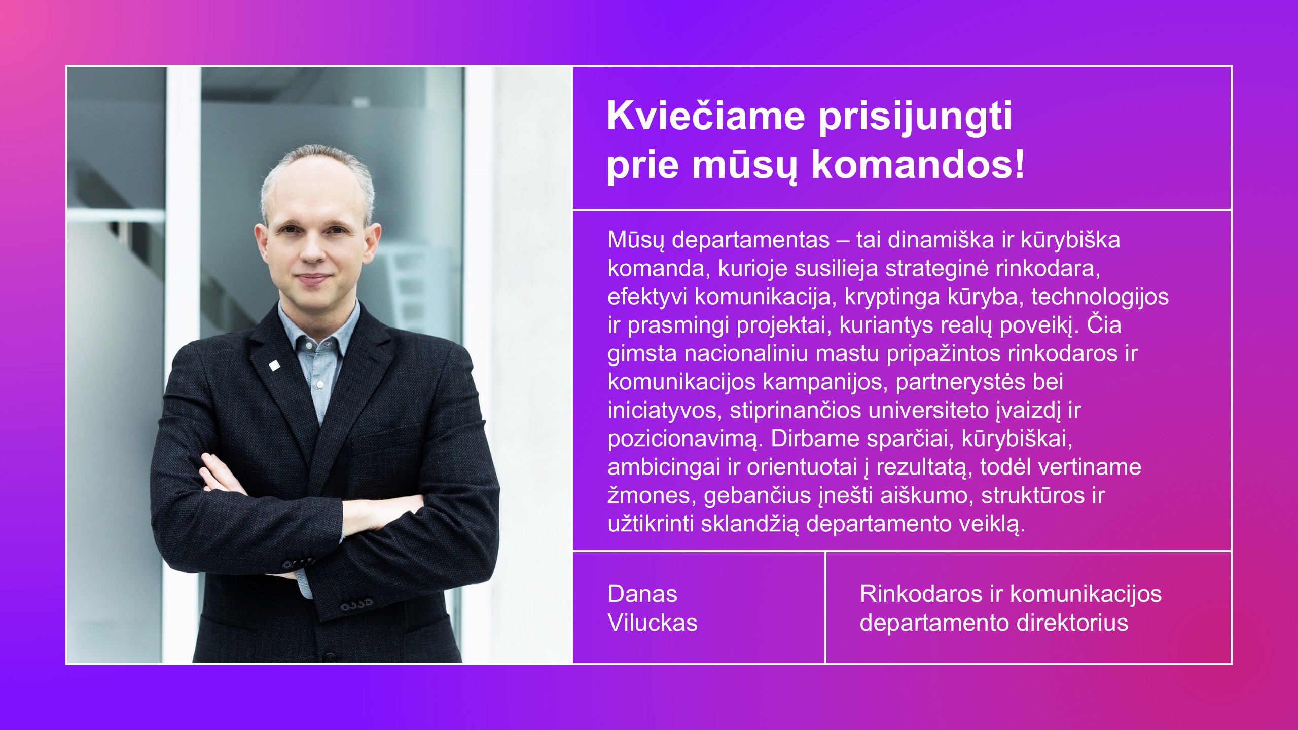Danas Viluckas RKD vadovas