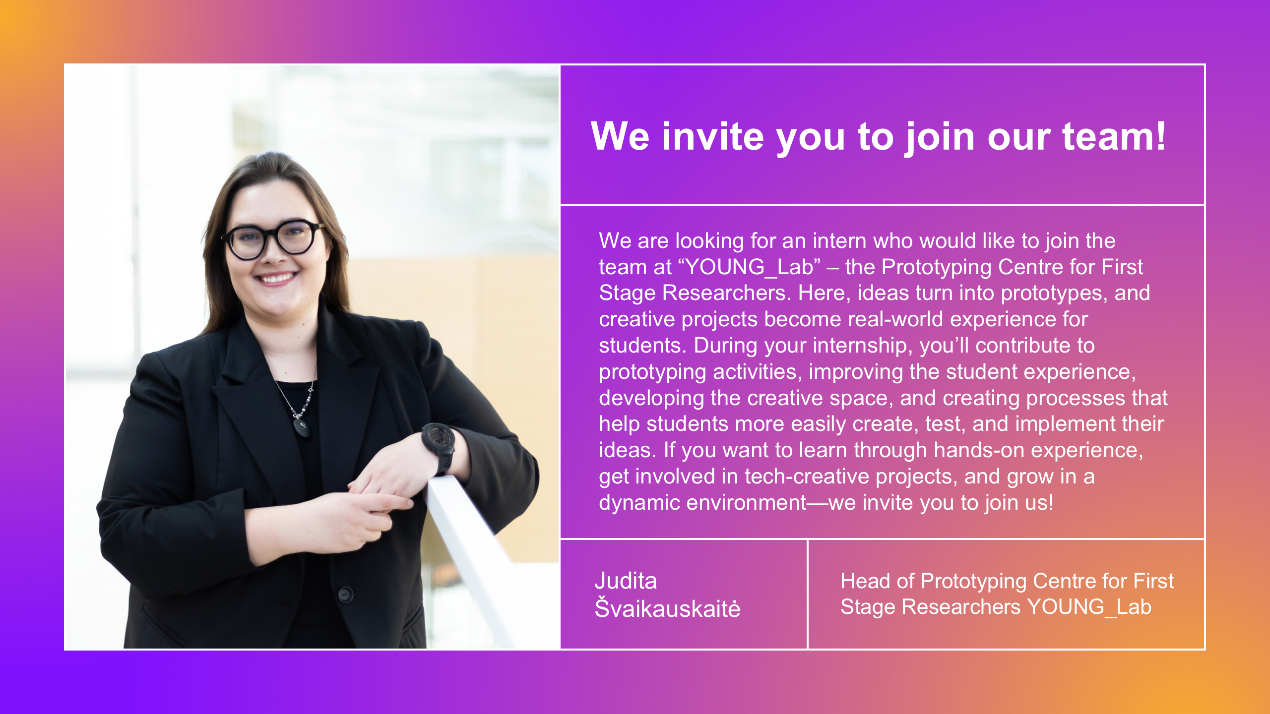 An invitation from the manager to join the team