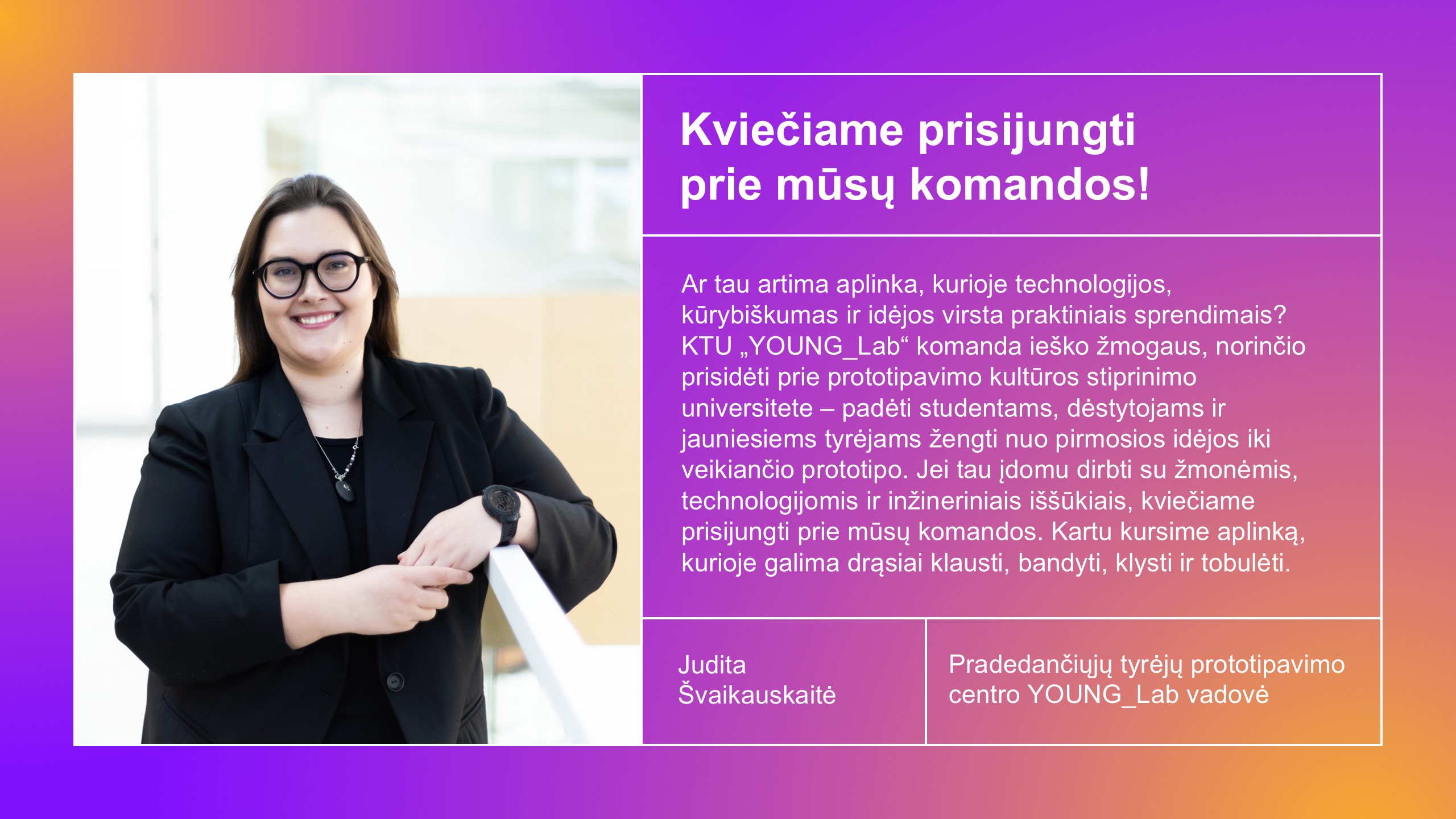 Vadovo kvietimas prisijungti prie komandos