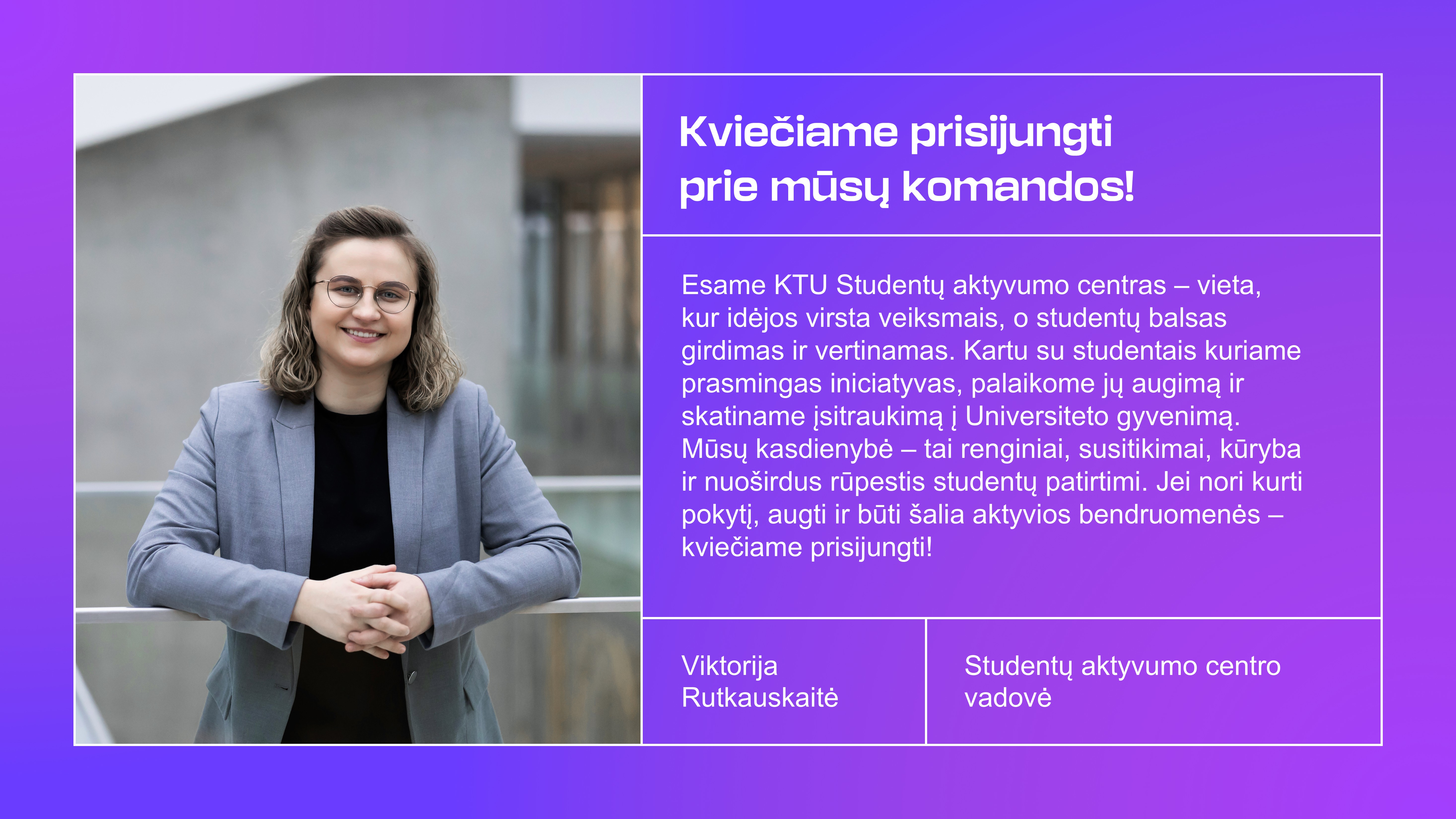 Vadovo kvietimas prisijungti
