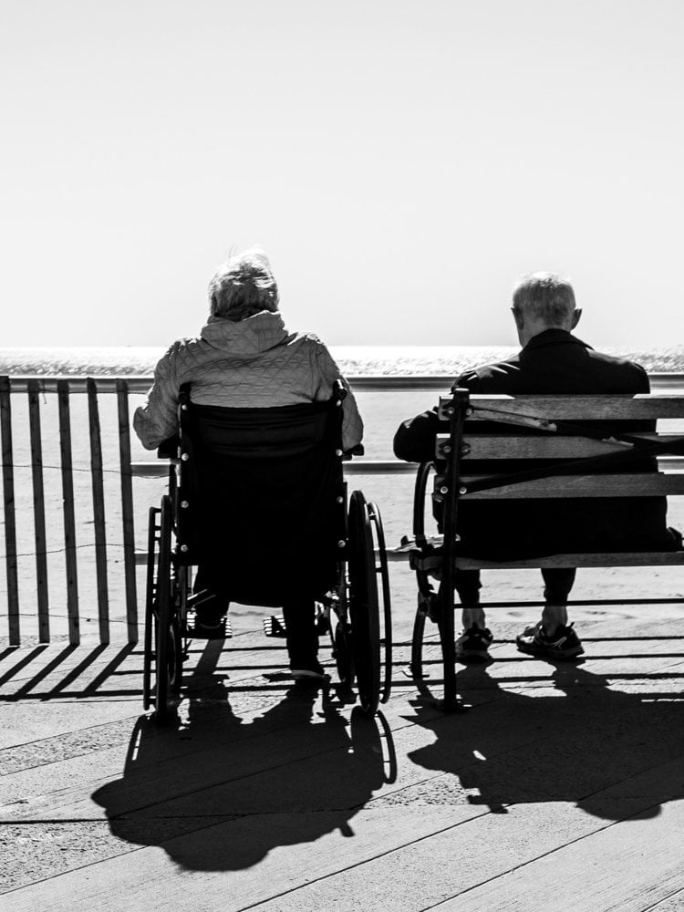 couple sitting on the bench