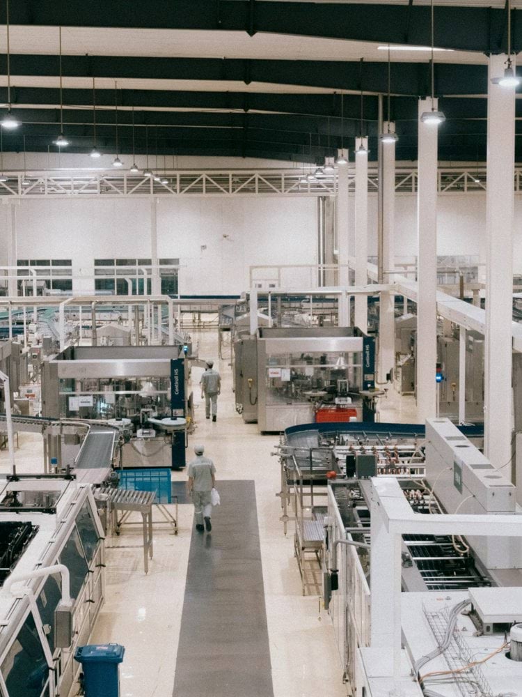 a factory filled with lots of machines and equipment