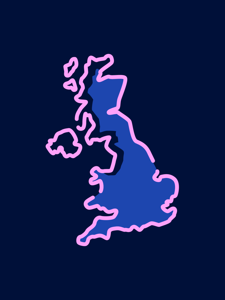 map of the UK