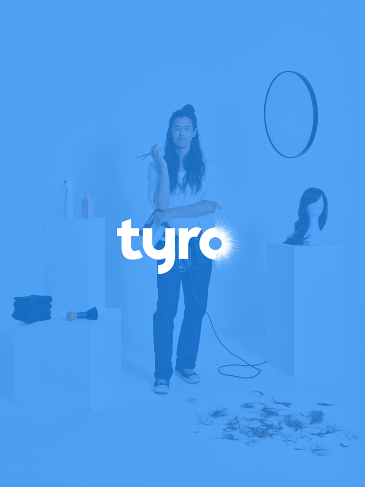 Text over image: Tyro