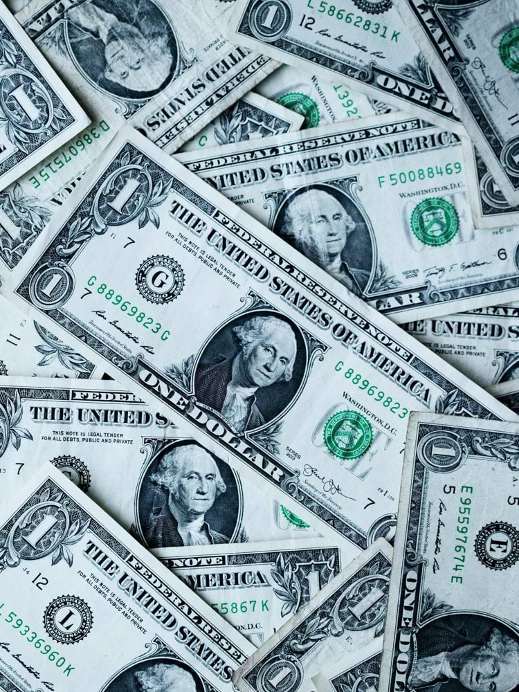 1 U.S.A dollar banknotes