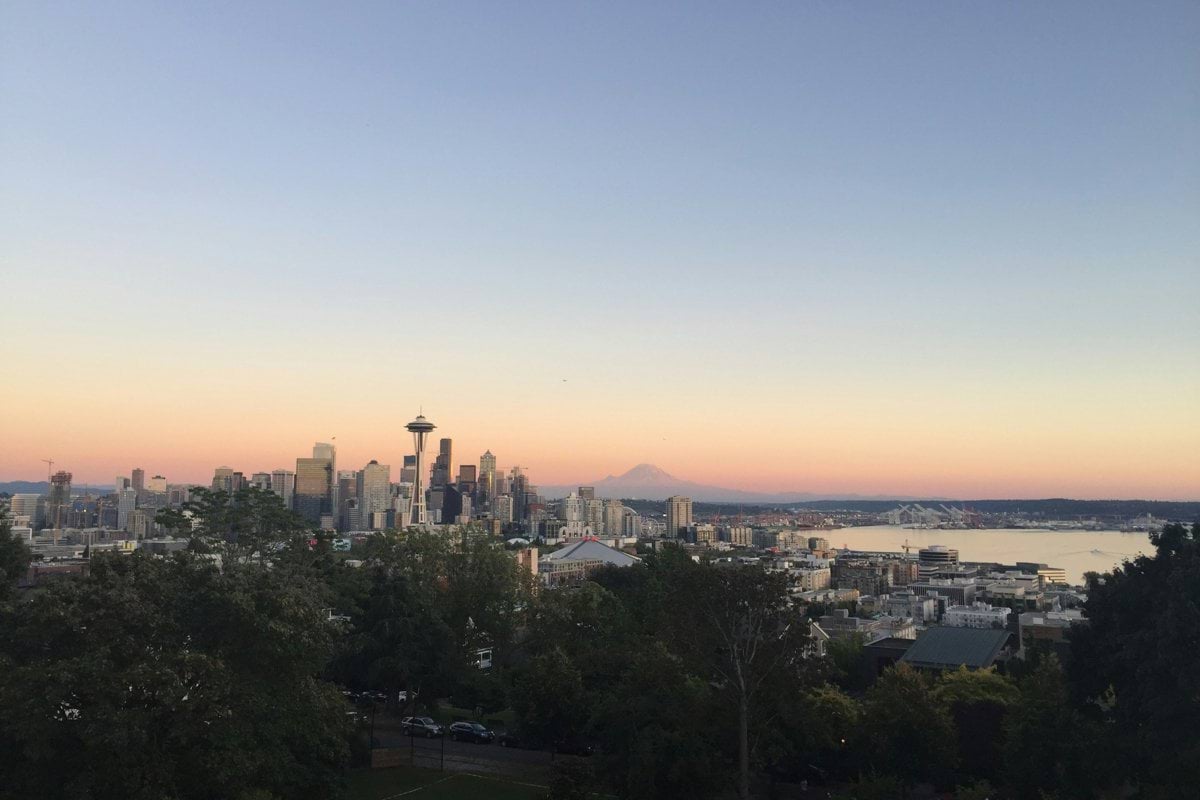 cityscape during golden hour