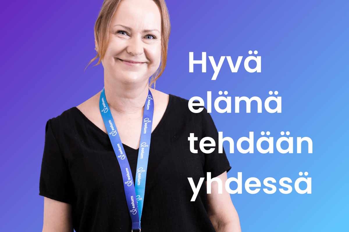 Solum: Hyvä elämä tehdään yhdessä-slogan