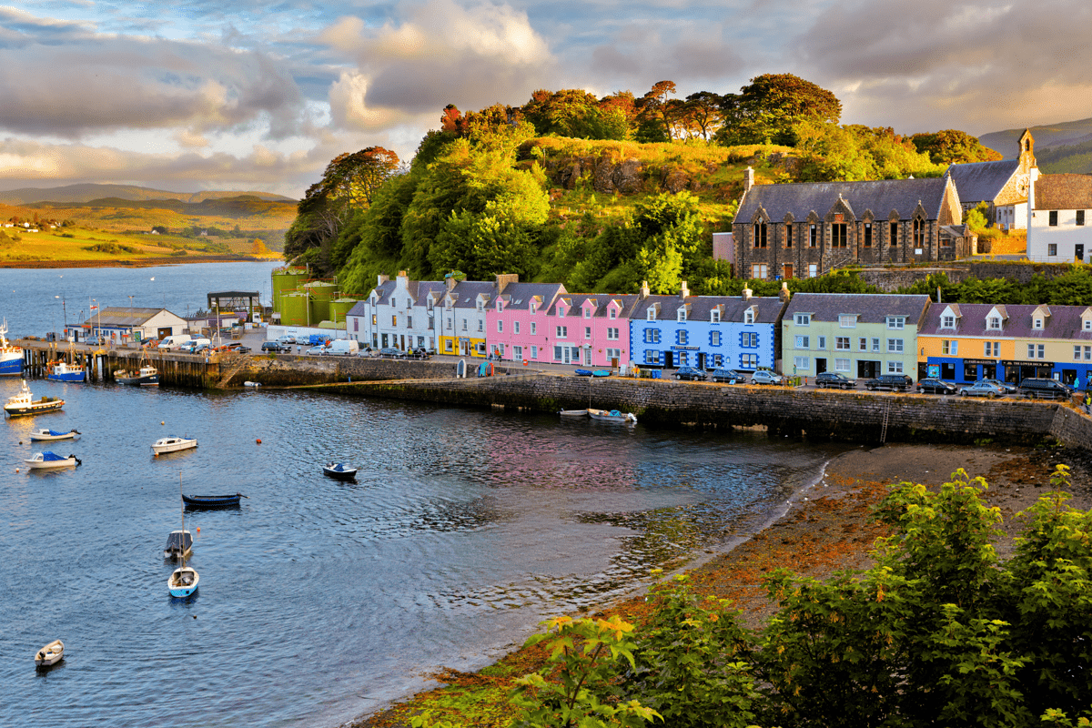 Isle of Skye photo of a picturesque village.