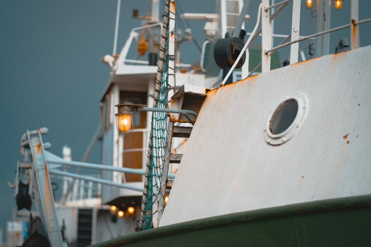 white ship during daytime
