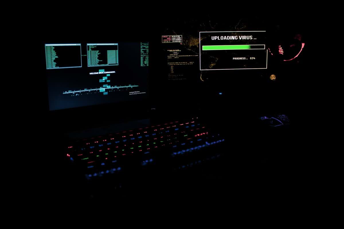 black flat screen computer monitor