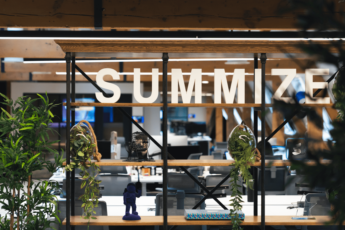 Summize office and signage